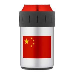    Thermos Can Cooler Koozie Chinese China Flag HD: Everything Else