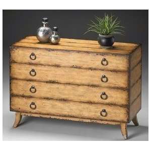  Butler Textured Hand Painted Chest: Furniture & Decor