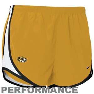Nike Missouri Tigers Ladies Gold NikeFIT Tempo Performance Training 
