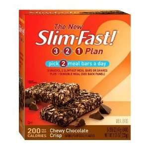 Slim.Fast! Meal Replacement Bars   Chewy Chocolate Crisp (5 Pack)