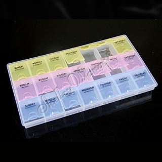1x Weekly Pill MediPlanner Organizer 3 Times a Day Case  