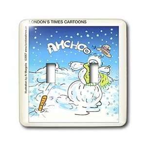 Londons Times Funny Holidays Cartoons   Snowman Sneeze   Light Switch 