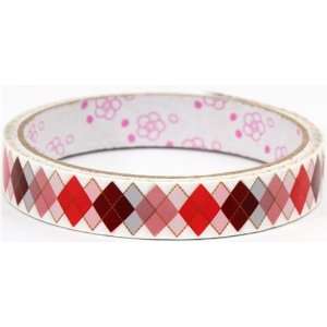  white Deco Sticky Tape red checkers Toys & Games