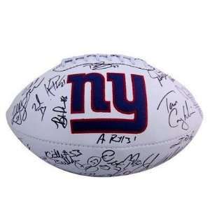   Giants 2011 Team Hand Signed Autographed Logo Football Everything