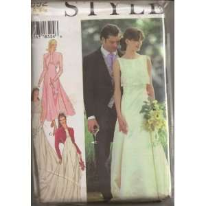  Style Sewing Pattern 2692, Misses Wedding Dress, Size A 