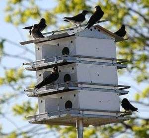   ORIGINAL PURPLE MARTIN BIRD HOUSE 12 ROOM ASSEMBLY REQUIRED  