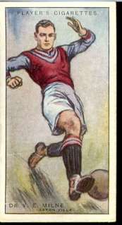 1928 Tobacco Card Soccer/Football Player Dr. V.E. Milne  