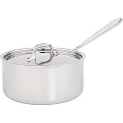 All Clad Stainless Steel 3 Qt. Sauce Pan With Lid    