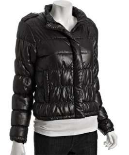 For Joseph black quilted Calgary hooded puffer jacket   up 