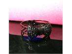 HOT CUTE Black CRYSTAL HELLO KITTY Big BOW Bracelet AND RING A63 
