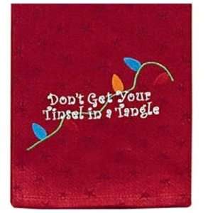   Holiday Lights Embroidered Kitchen Dish Towel: Home & Kitchen