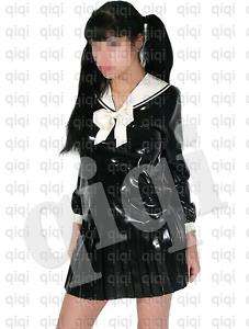 Latex (rubber) Schoolgirl Uniform  0.45mm catsuit suit  