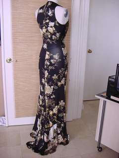 ROBERTO CAVALLI Dress 6/8 Gown NEW SO chic do peek  