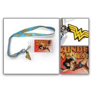  Wonder Woman Logo Lanyard with Rubber Charm Office 