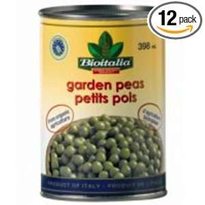 Bioitalia Green Peas, 14 Ounce (Pack of Grocery & Gourmet Food