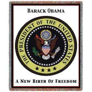  Barak Obama Presidential Seal Inauguration Tapestry Throw 