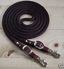 ft x 1/2 Brown Yacht Rope Roping Reins / Western Trail Barrel 