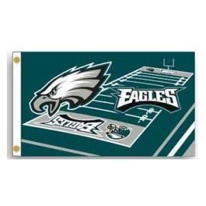 Philadelphia Eagles NFL Field Design 3x5 Indoor/Outdoor Flag/Banner 