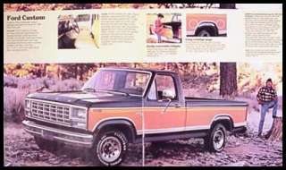 1980 Ford Pickup Truck Brochure F150 F100 Ranger Custom  