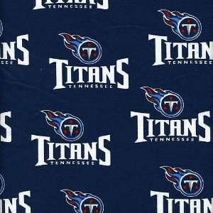   Tennessee Titans Team Logo Cotton Fabric   Per Yard: Sports & Outdoors