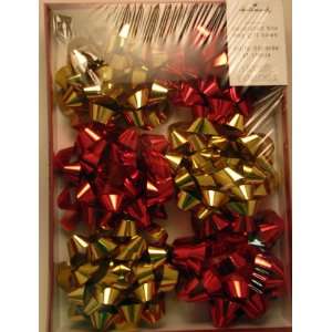   XBW 7 Gold and Red Deluxe Gift Box Gift Bows 
