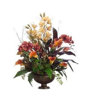    Orchids and Calla Lilies in Urn Faux Flowers: Home & Kitchen