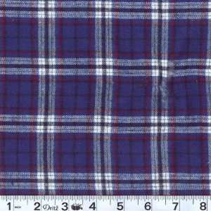   Yarn Dyed Flannel Plaid Blue Fabric By The Yard Arts, Crafts & Sewing