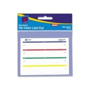  Avery File Folder Label Pad  Assorted Colors   AVE45215 