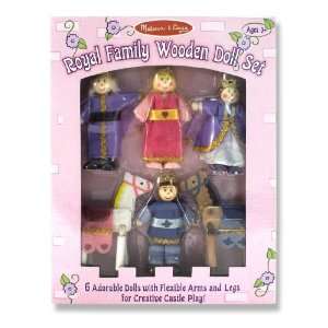  Melissa & Doug: Royal Family Wooden Doll Set: Toys & Games