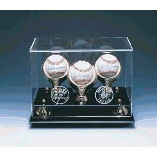  Triple Ball Display Case: Sports & Outdoors