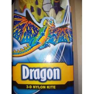  X Kites 3D Nylon Dragon Kite Toys & Games