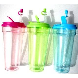   Lid 32 Oz. Set of 3 Eco friendly Water Bottles with Straws   The