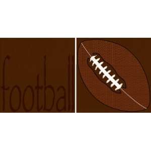    Scrappin Sports Paper 12x12 Sporty Words Football 