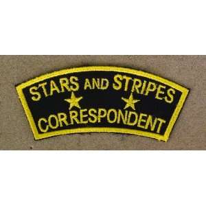   Cloth Shoulder Badge Stars and Stripes Correspondent 