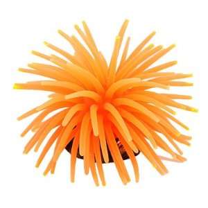  Como Soft Silicone Bright Orange Coral Design Aquarium 