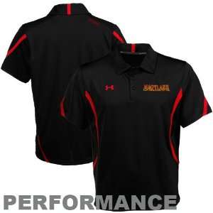 Under Armour Maryland Terrapins Black 2011 Sideline Performance Polo