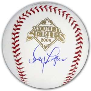 Davey Lopes Autographed Baseball  Details 2008 World Series Baseball 