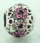 Charms Charm Bracelets pink chamilia beads  
