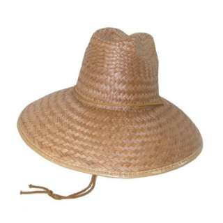  Lifeguard Palm Straw Hat for Men and Women Clothing