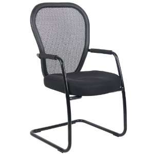  Boss Mesh Guest Chair W/ Black Sled Base Furniture 