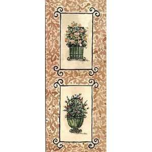  Floral Baskets Panel I Poster Print