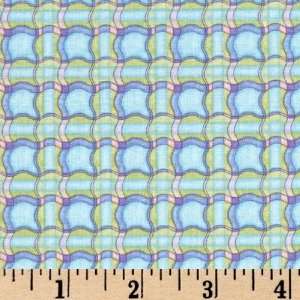  45 Wide Garden Party Plaid Blue Fabric By The Yard: Arts 