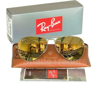 Ray Ban Aviator Sunglasses Gold Mirror RB3025 W3276  