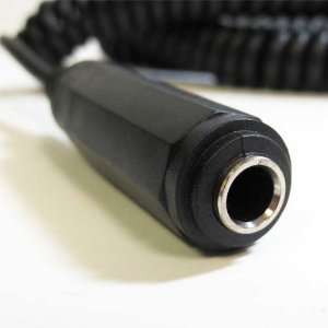   Stereo Male to 1/4 Stereo Female Extension Cable Coiled: Electronics