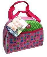 Igloo bowling bag insulated lunchbox cooler tote bag PINK CUPCAKES 