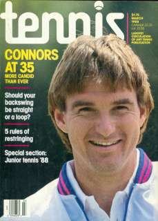 1988 Tennis Magazine Jimmy Connors at 35  