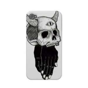  praying hands skull Iphone 4 Cases: MP3 Players 