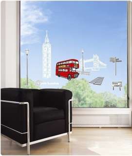 love London Adhesive Removable Wall Decor Accents Stickers Decals 