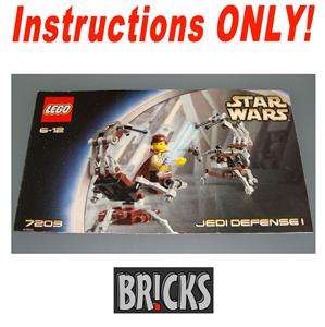 INSTRUCTIONS ONLY Star Wars LEGO #7203 JEDI DEFENSE I  