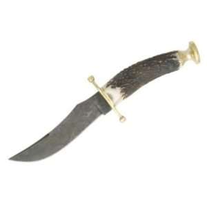 Marble Knives 510 Damascus Hunter Fixed Blade Knife with Genuine Stag 